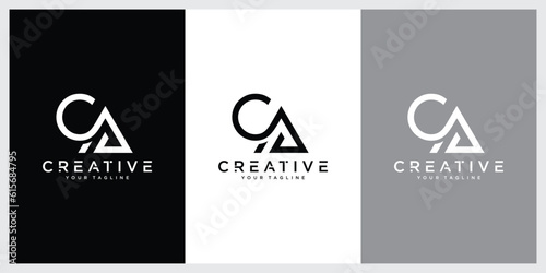 Initial CA , AC Alphabets Letters Logo Monogram