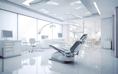 A modern dental office created by artificial intelligence.