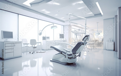 A modern dental office created by artificial intelligence.