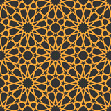Mashrabiya arabesque arabic pattern. Seamless islamic background. Ethnic ornate window ornament, arabian mosaic vector wrapping paper or arab Mashrabiya grid textile backdrop, wallpaper line pattern