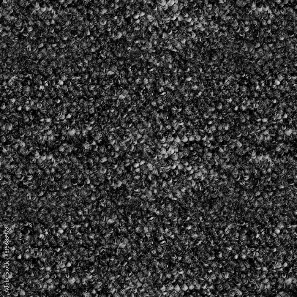 Seamless black and white carpet rug texture background from above Seamless black and white carpet rug texture background from above