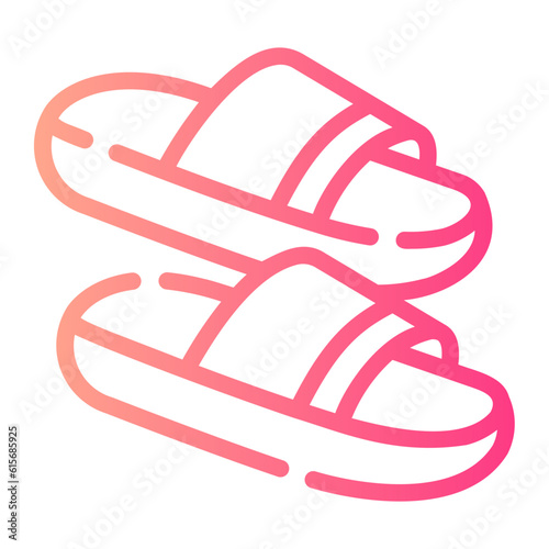 slippers Line Gradient Icon
