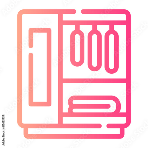 wardrobe Line Gradient Icon