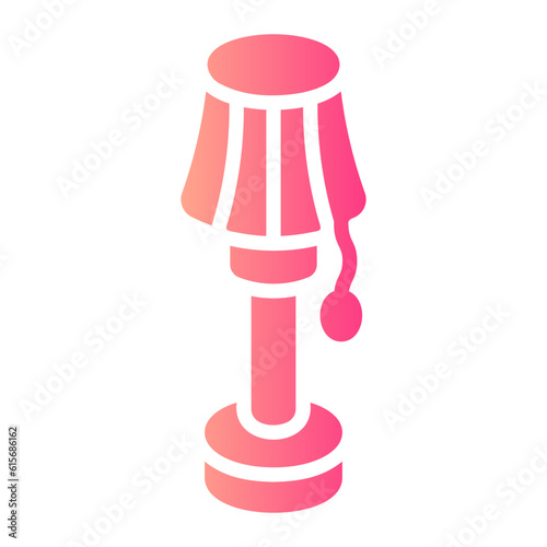 bedside lamp Line Icon