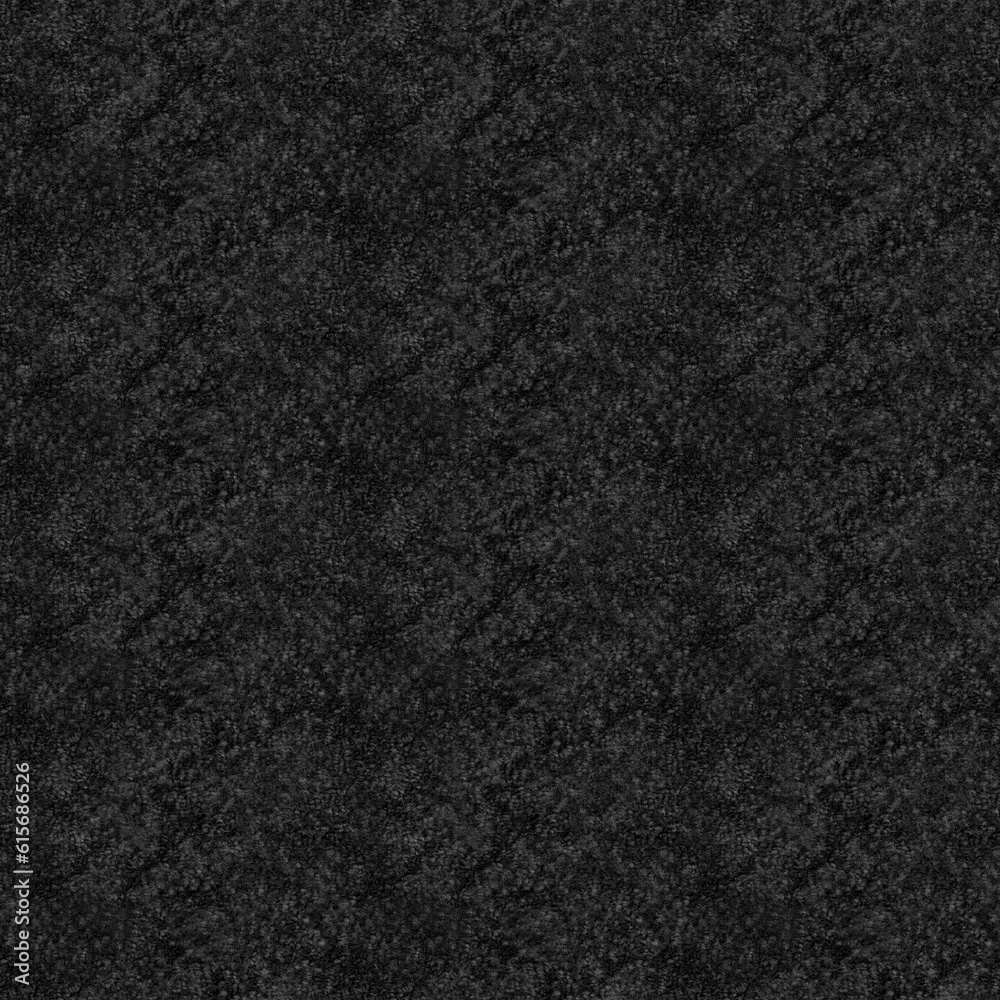 Fototapeta premium Seamless black and white carpet rug texture background from above