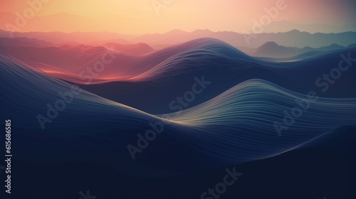 Abstract background texture with stunning landscape. Generative AI