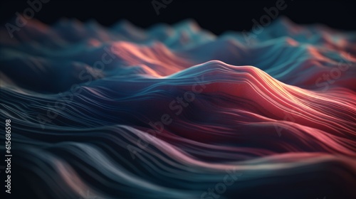 Abstract background texture with stunning landscape. Generative AI