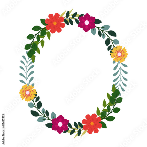 Flower Frame Illustration
