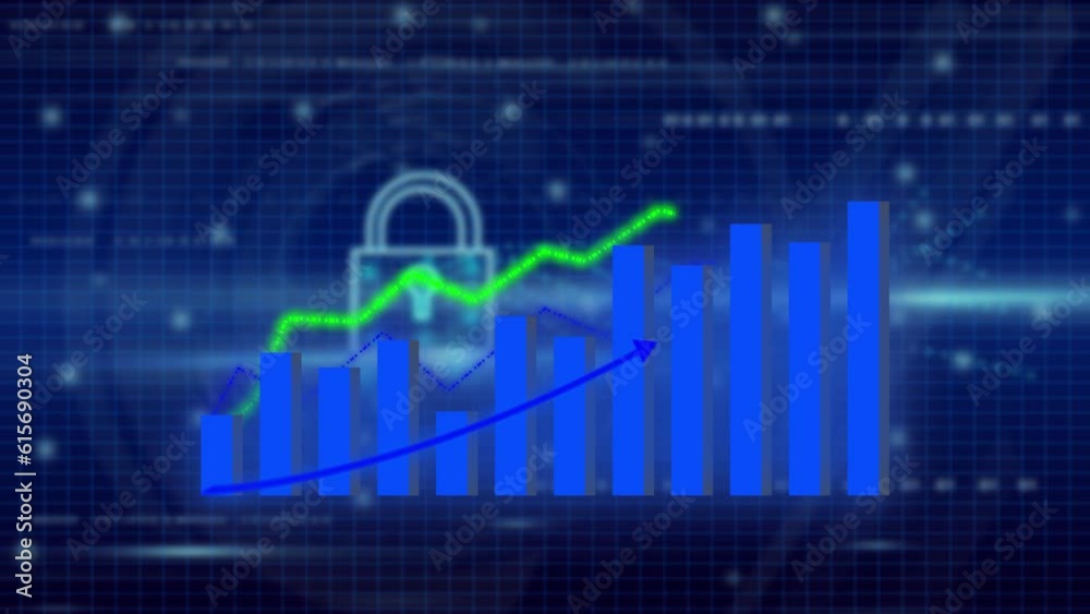 Graph with rising up arrow ,Financial data,diagrams showing a steady increase in profits. e_75 Graph with rising up arrow ,Financial data,diagrams showing a steady increase in profits. e_75