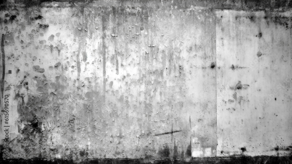 old dirty concrete wall, texture. Generative Ai. 