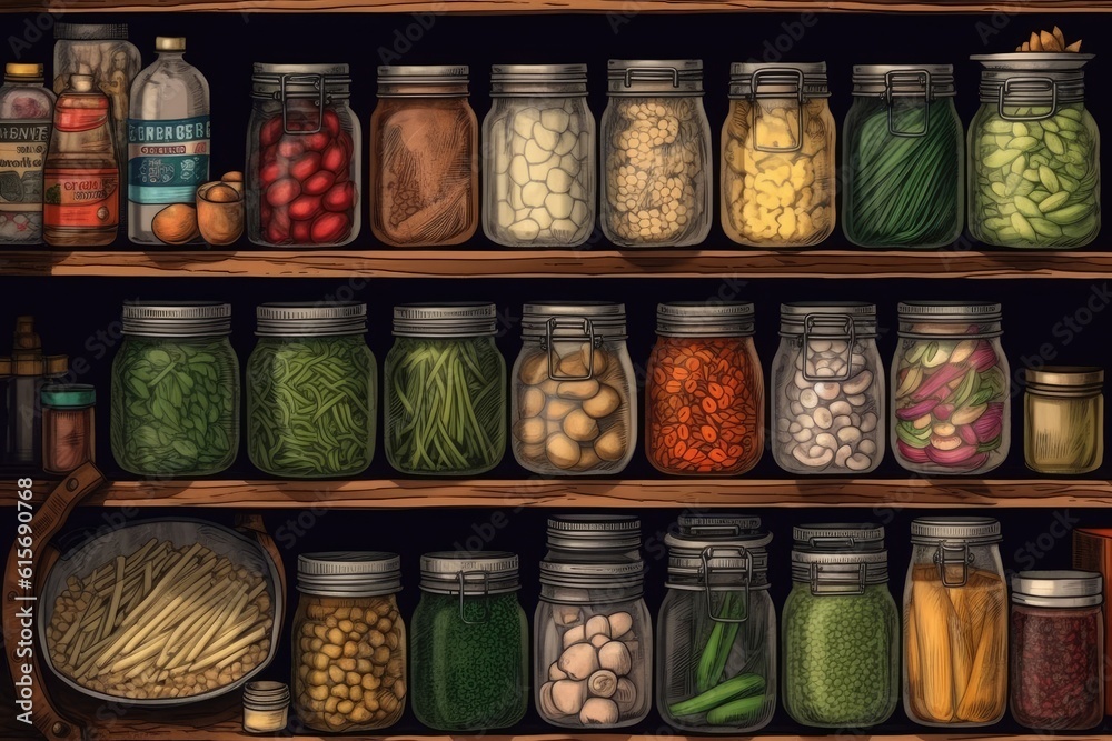 A pantry stores supplies. (Illustration, Generative AI) A pantry stores supplies. (Illustration, Generative AI)