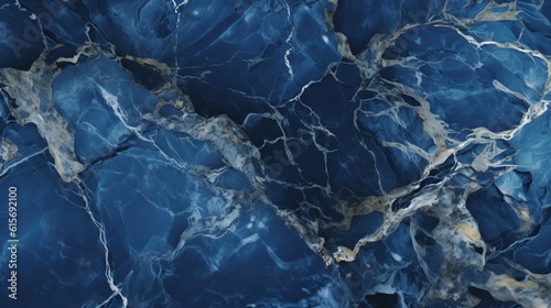 Real natural blue marble stone and surface background Generative AI