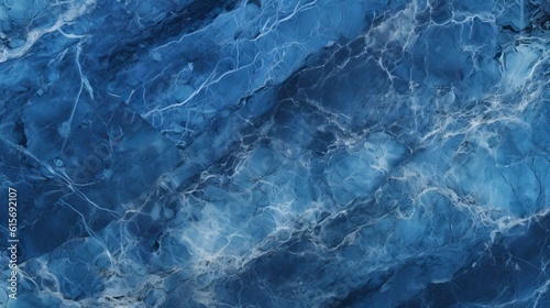 Real natural blue marble stone and surface background Generative AI