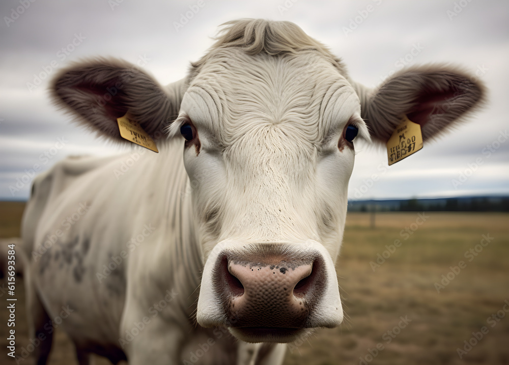 portrait of a cow