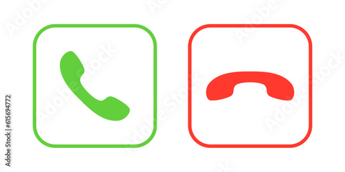 Accept and Reject Phone Call Buttons