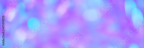 Banner blurred pastel neon pink, purple, mint holographic bokeh background texture. Abstract festive glittering Lo-fi retro shiny design. Smooth iridescent colors.