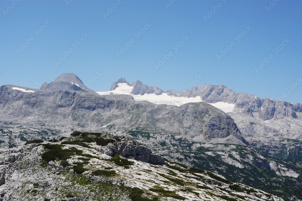 The view from Krippenstein mountain, Austria The view from Krippenstein mountain, Austria