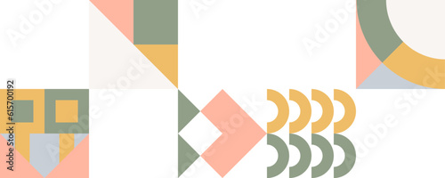 Geometric pattern tile. Simple aesthetic shape ornament. Modern abstract bauhaus seamless background. Square grid lines vector art. Neo geo poster. Shape geometry decorative wallpaper.