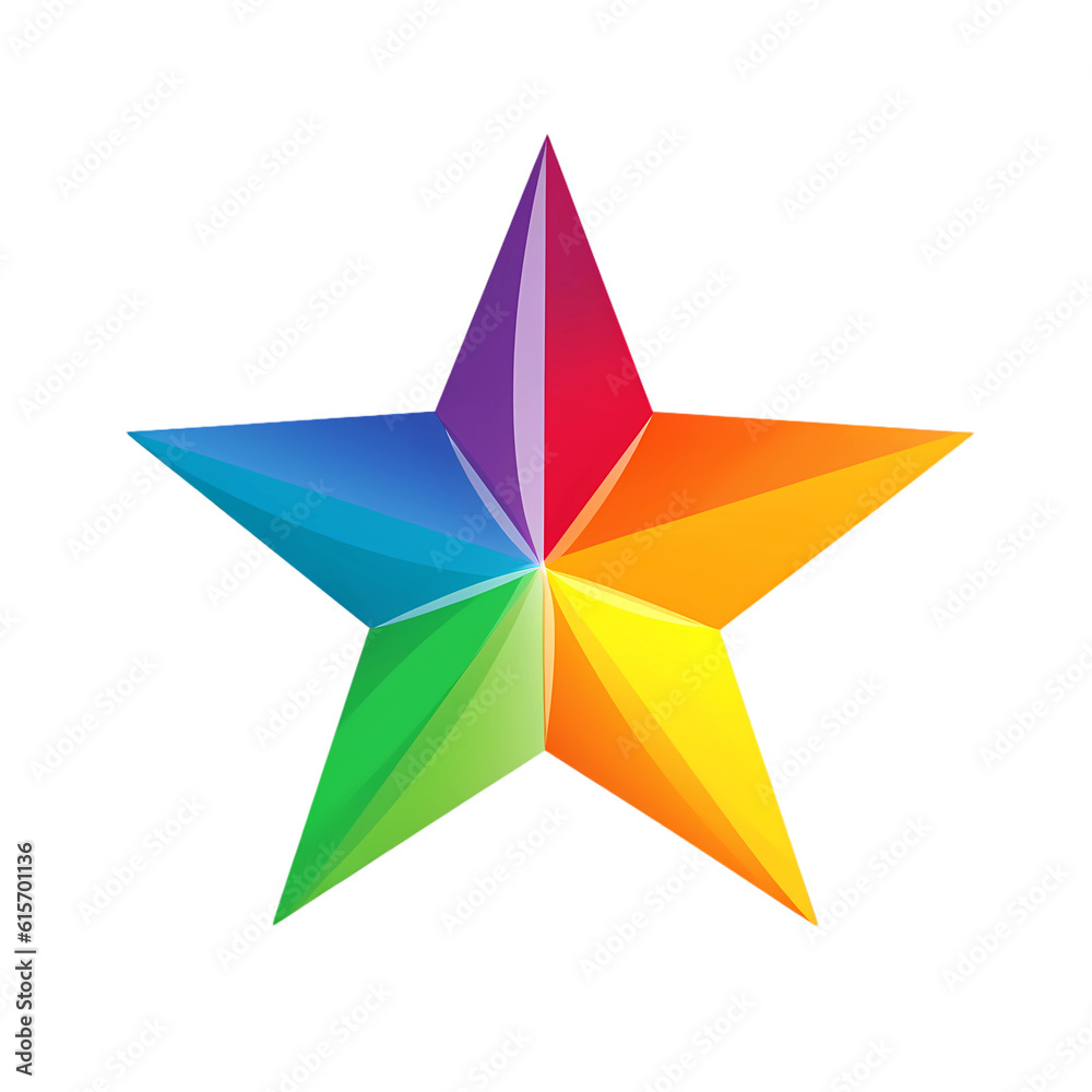 abstract colorful star abstract colorful star