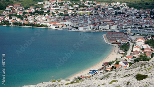 panoramic view over pag city photo