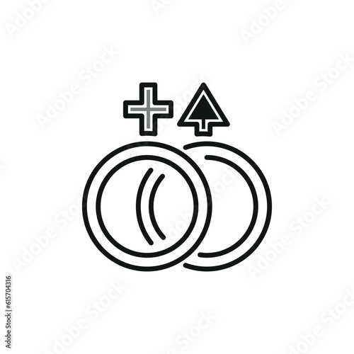 female women Gynaecology related  vector icon in white background 
