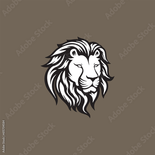 Luxury lion king logo vector template