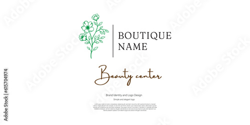 boutique logo design for branding or nature idea