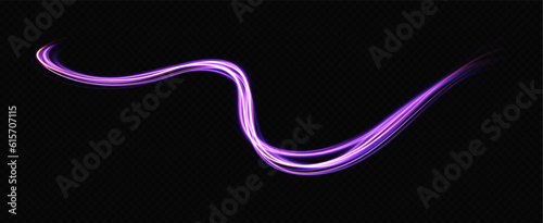 neural network.Neon speed lines. Dynamic light motion traces. Light trace wave, trace line.	