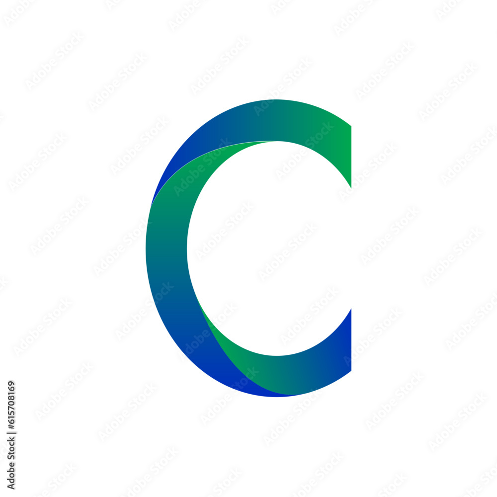 Letter C logo. Initial C monogram logo vector. Letter C logo. Initial C monogram logo vector.