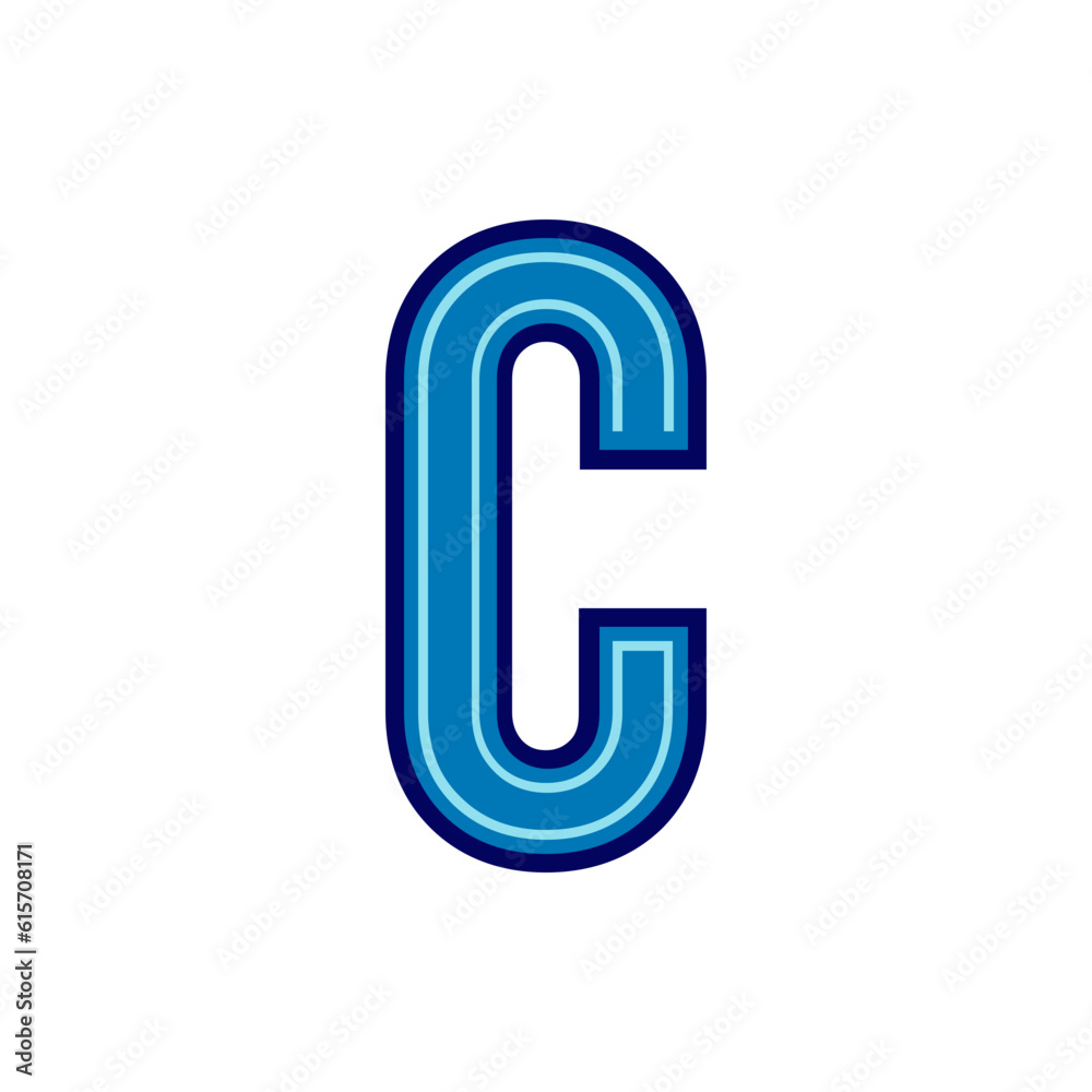 Letter C logo. Initial C monogram logo vector. Letter C logo. Initial C monogram logo vector.