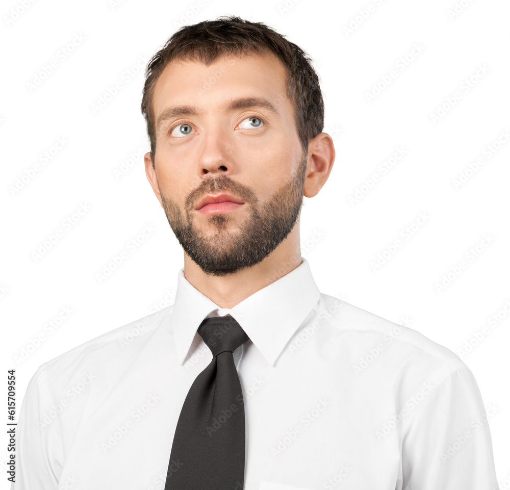 Portrait of a Confident Businessman Looking Sideways Portrait of a Confident Businessman Looking Sideways