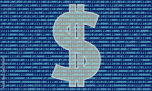Digital Dollar. A U.S. Central Bank Digital Currency. Dollar icon from binary code. The vector illustration is made in the style of cyberpunk in blue colors