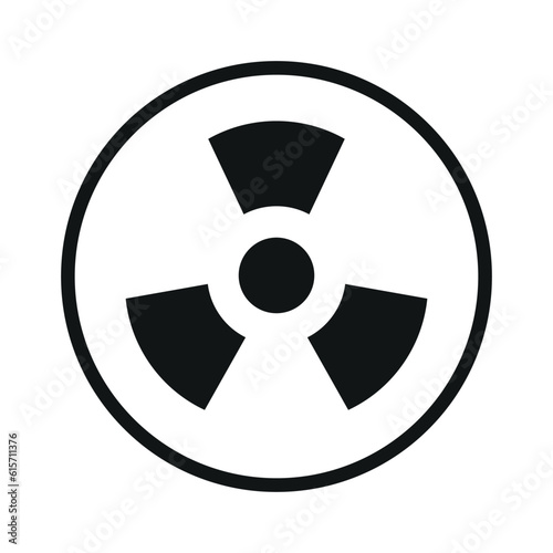 radiation sign symbol vector glyph color icon
