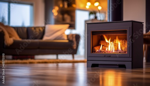 fireplace in a living room