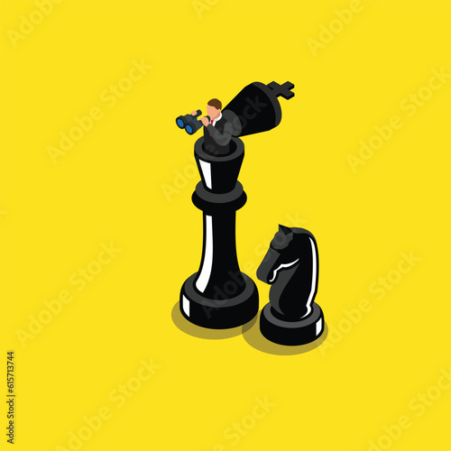 Success strategy - Strategy for the future business or market condition 3d vector illustration concept for banner, website, illustration, landing page, flyer, etc