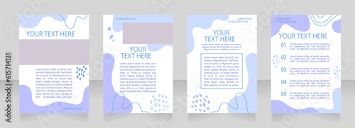 Medical procedures advertisement blank brochure layout design. Healthcare. Vertical poster template set with empty copy space for text. Premade corporate reports collection. Editable flyer paper pages