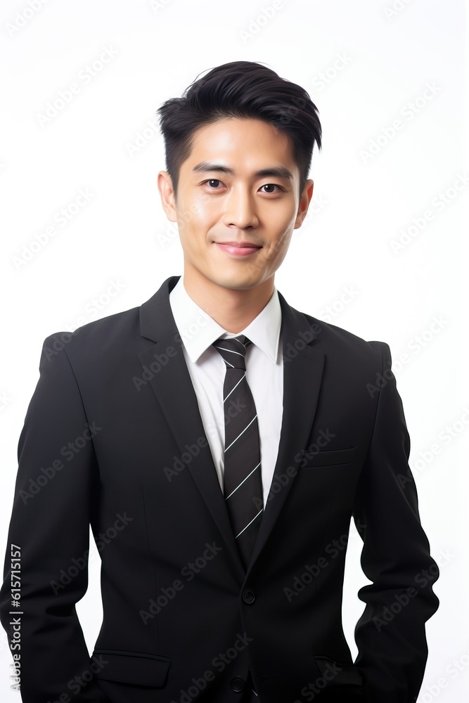 Portrait asian business man smiling confident made with Generative AI Portrait asian business man smiling confident made with Generative AI