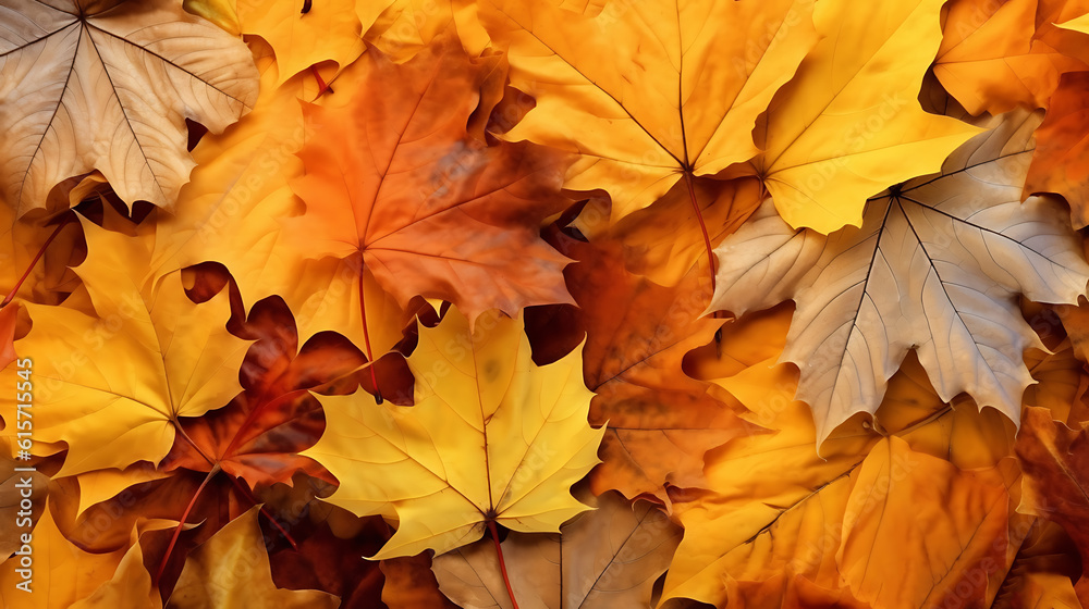 Autumn leaves.Created with Generative AI technology. Autumn leaves.Created with Generative AI technology.