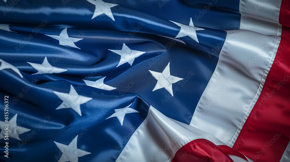 Waving American Flag Created With Generative Ai Technology Stock Waving American Flag Created With Generative Ai Technology Stock