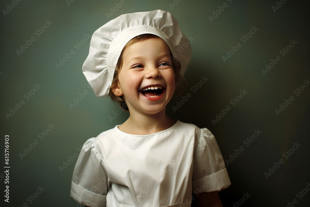 Happy girl in Nurse costume with Generative AI Happy girl in Nurse costume with Generative AI