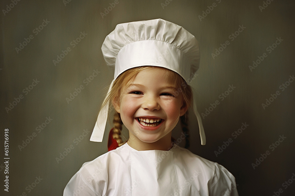 Happy girl in Nurse costume with Generative AI Happy girl in Nurse costume with Generative AI