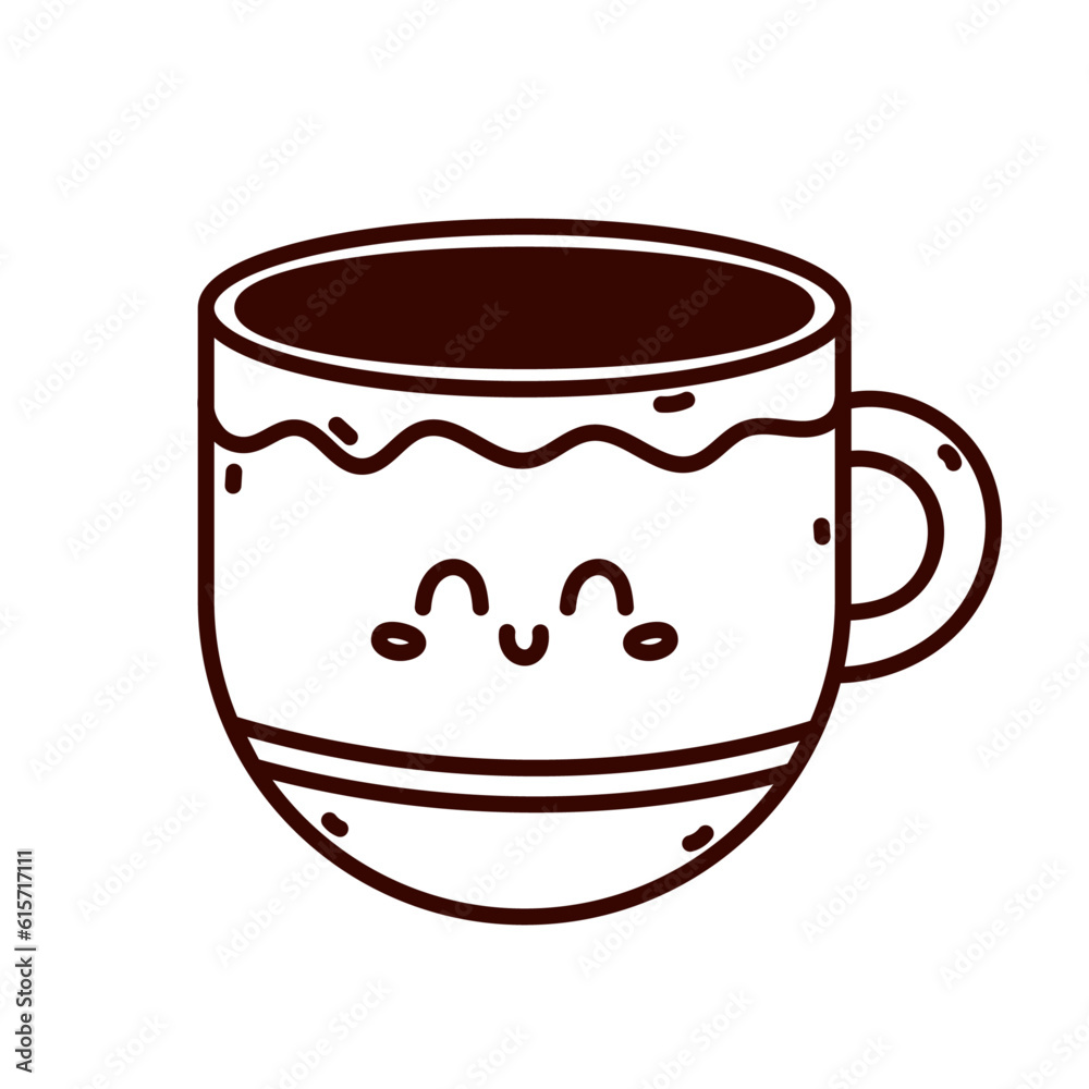 Cute doodle illustration of a mug isolated on a white background
Cute doodle illustration of a mug isolated on a white background