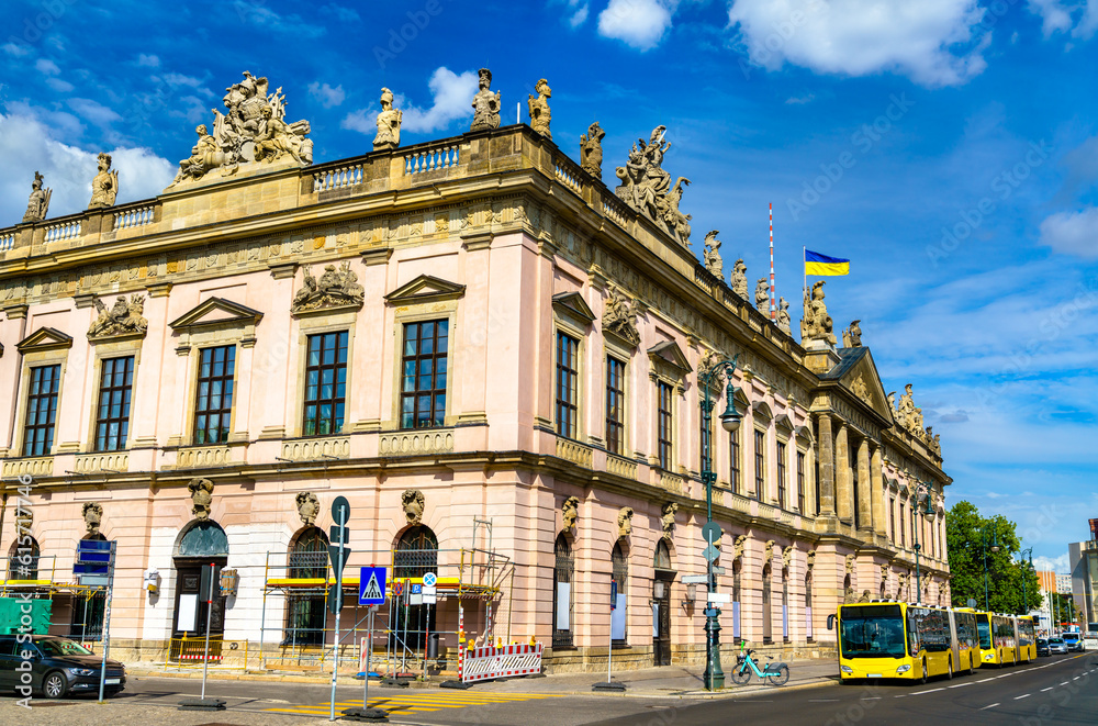German Historical Museum with Ukrainian Flag in Berlin, Germany