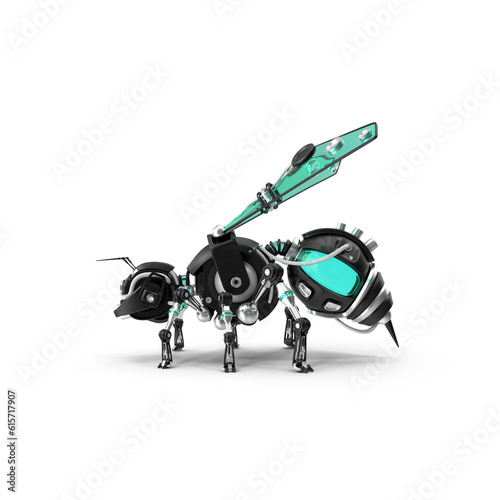 Obraz w ramie Smart robot bee assistant