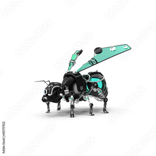 Obraz w ramie Smart robot bee assistant