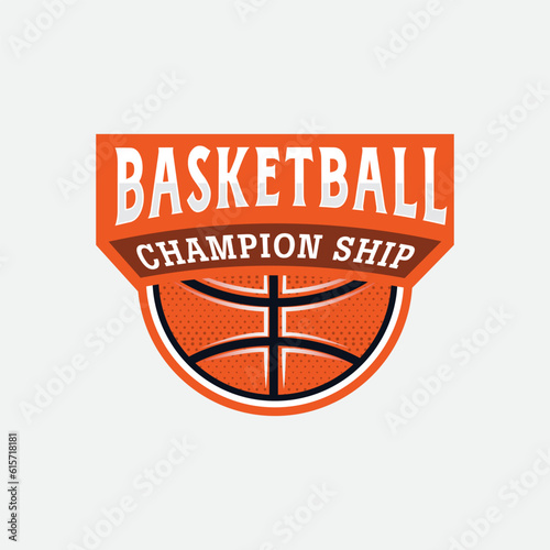 Creative and Modern professional basketball sport logo design vector