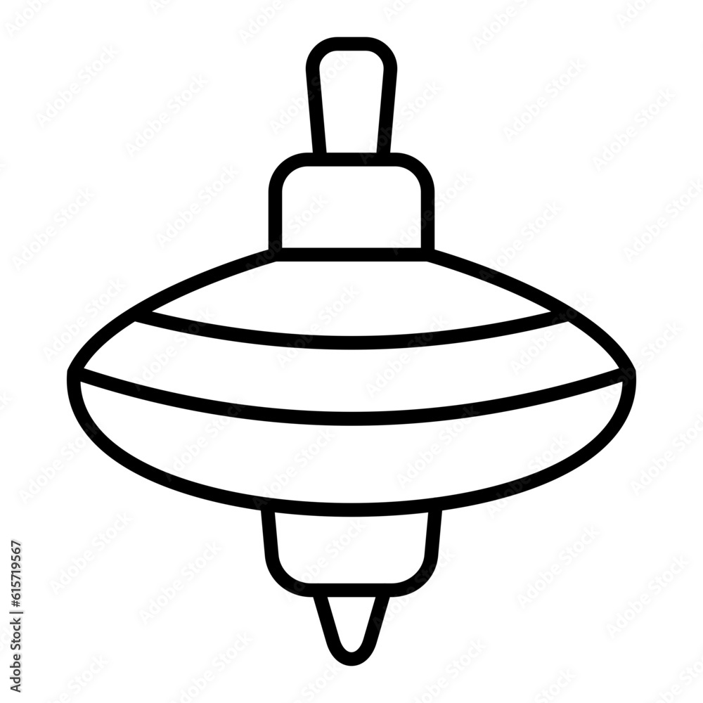 Obraz premium Spinning top Icon