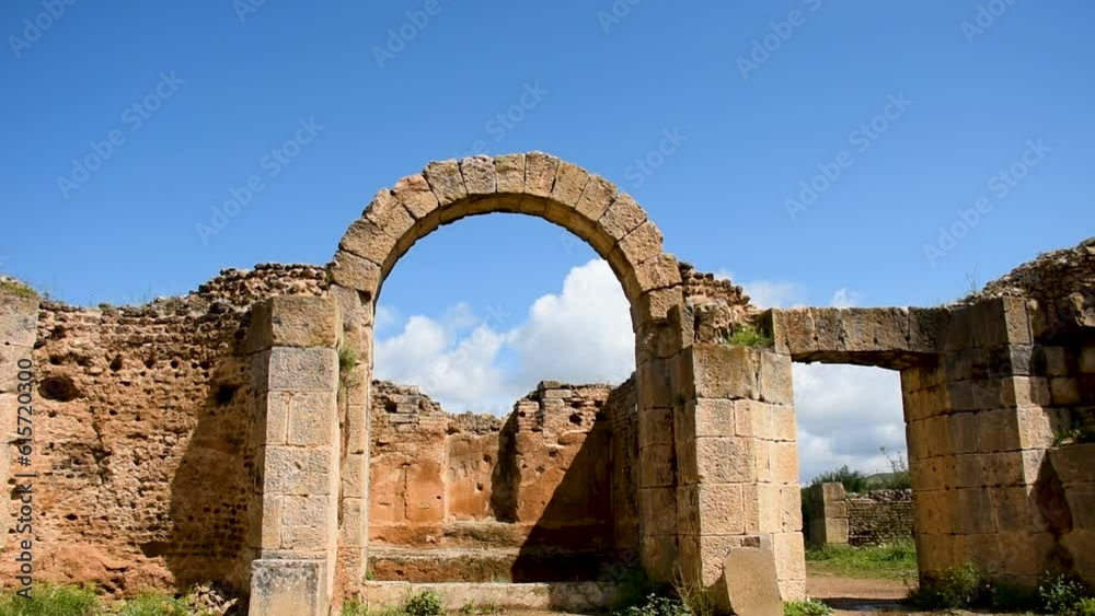 Roman arches in the ancient city of Cuicul. UNESCO world heritage site. Djemila, Setif, Algeria Roman arches in the ancient city of Cuicul. UNESCO world heritage site. Djemila, Setif, Algeria