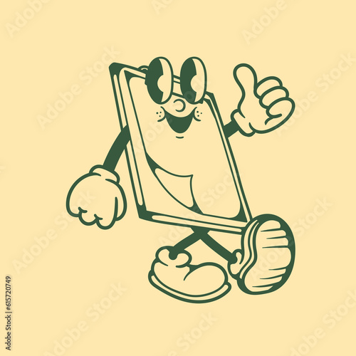 Vintage character design of note board