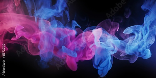 Blue purple pink abstract background. Colorful wallpaper background. Generative AI.